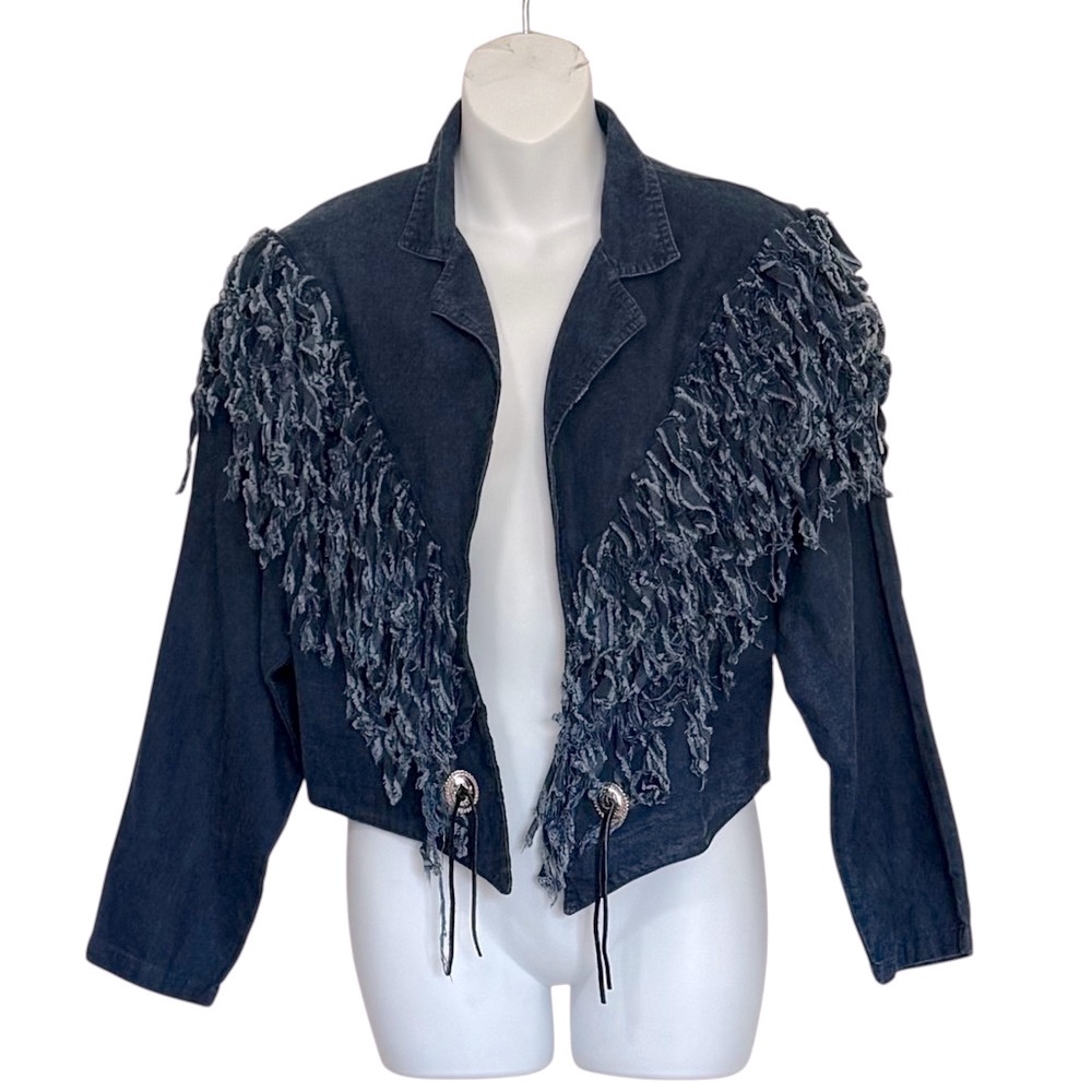 Vintage Circle T Marilyn Lenox Western Denim Jacket Size 5/6